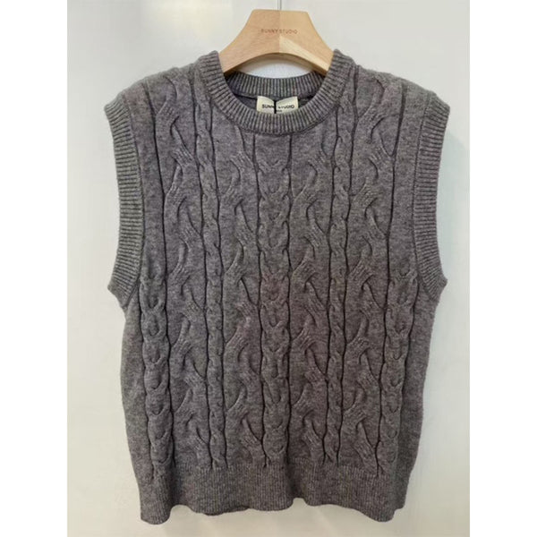 Elena Sleveless Knit - Grey