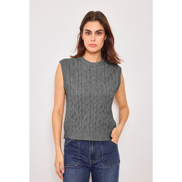 Elena Sleveless Knit - Grey