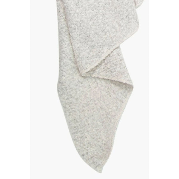 Evie Heavyweight Asymmetric Scarf - Cream