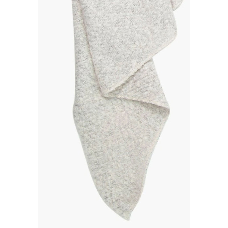 Evie Heavyweight Asymmetric Scarf - Cream