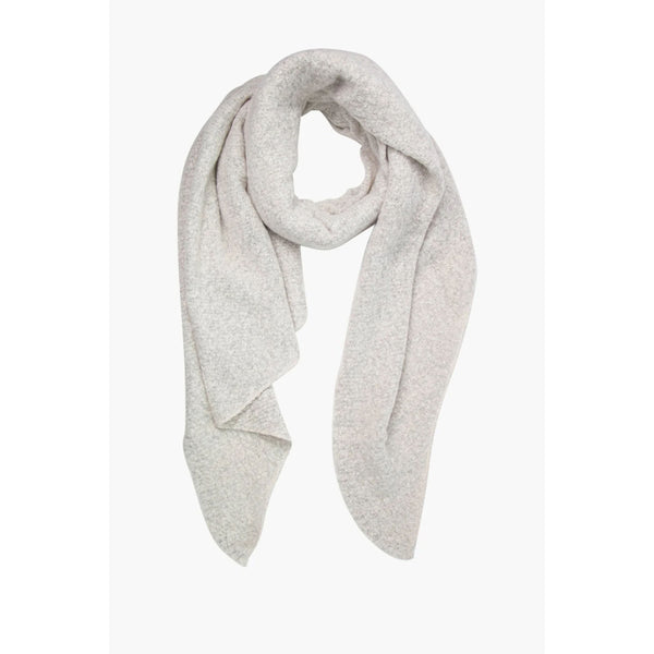 Evie Heavyweight Asymmetric Scarf - Cream