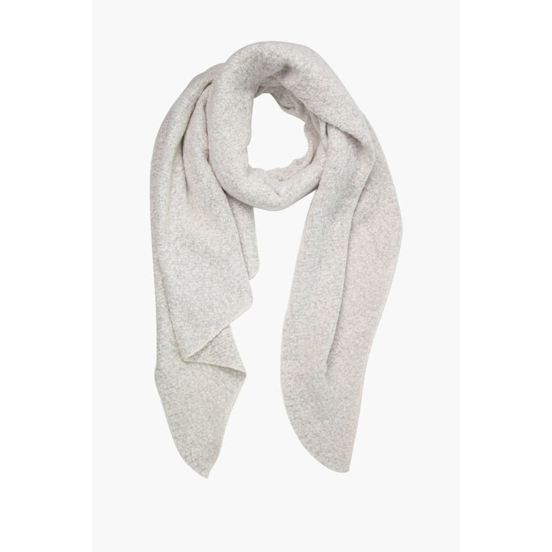 Evie Heavyweight Asymmetric Scarf - Cream
