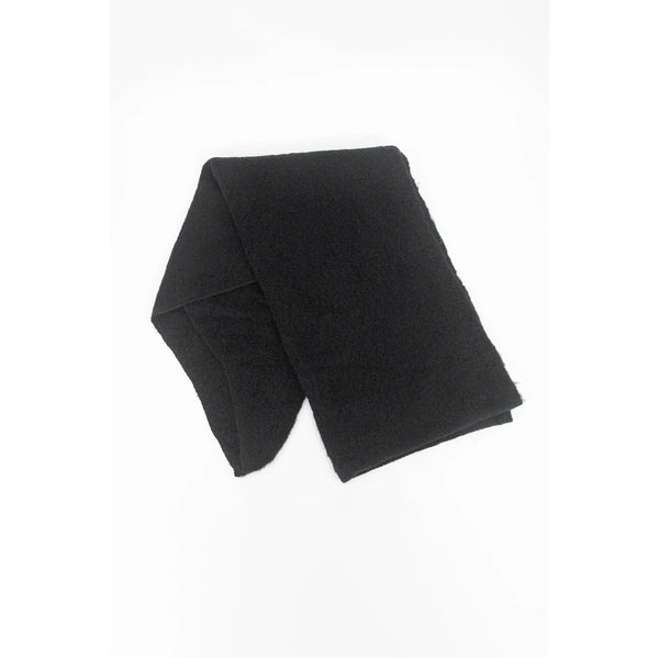 Evie Heavyweight Asymmetric Scarf - Black