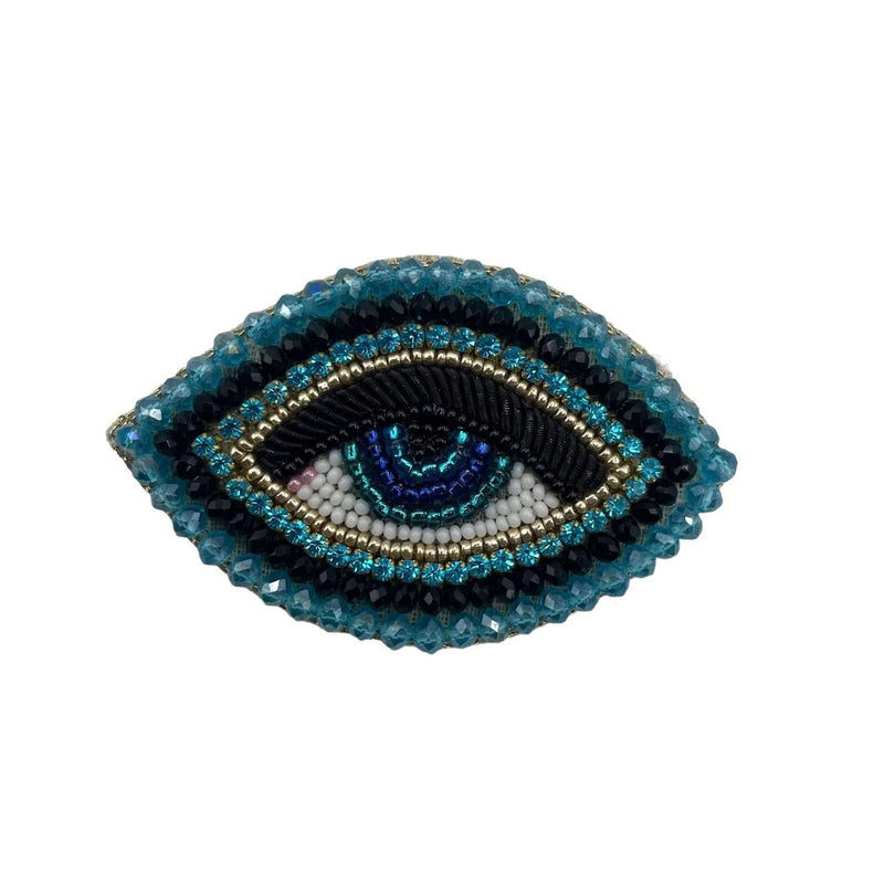 Evil Eye Brooch - Turquoise