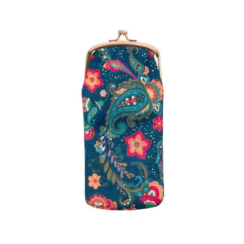 Fabric Glasses Pouch - Paisley