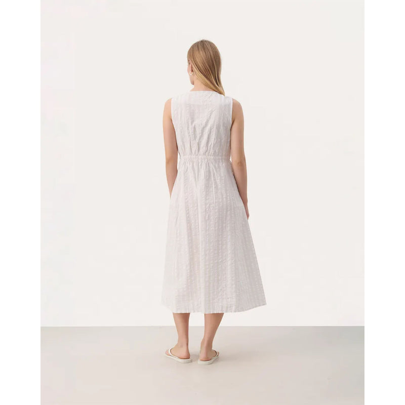 Gullfrid Dress - Bright White Stripe