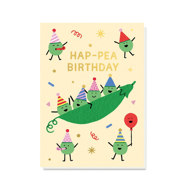 Hap-pea Birthday Card