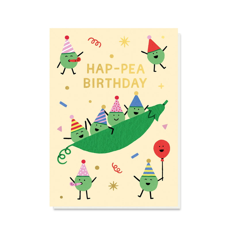 Hap-pea Birthday Card