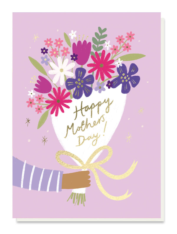 Happy Mothers Day Pinks & Lilacs Card