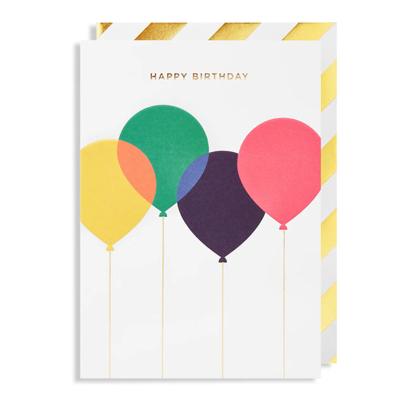 Happy Birthday Balloons Card