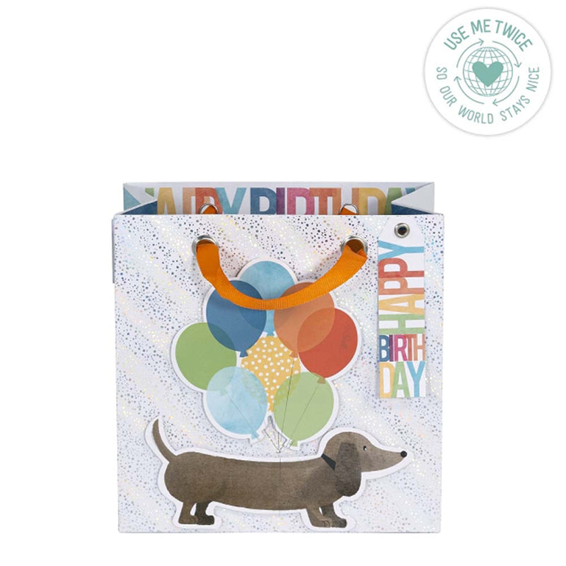 Happy Birthday Gift Bag - Dog Balloons