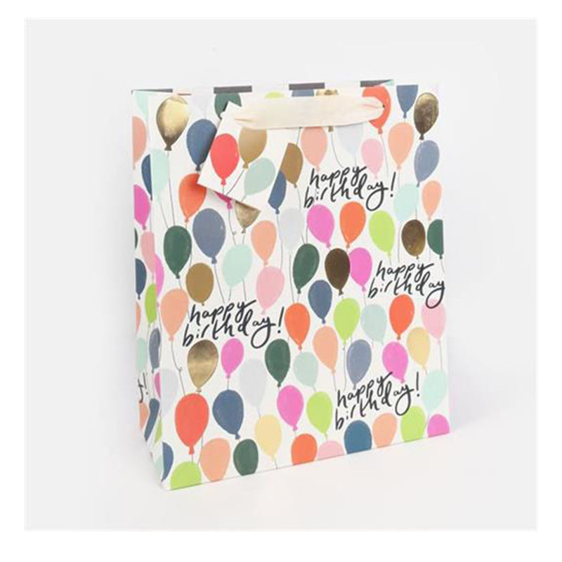 Happy Birthday Multicoloured Balloons Gift Bags