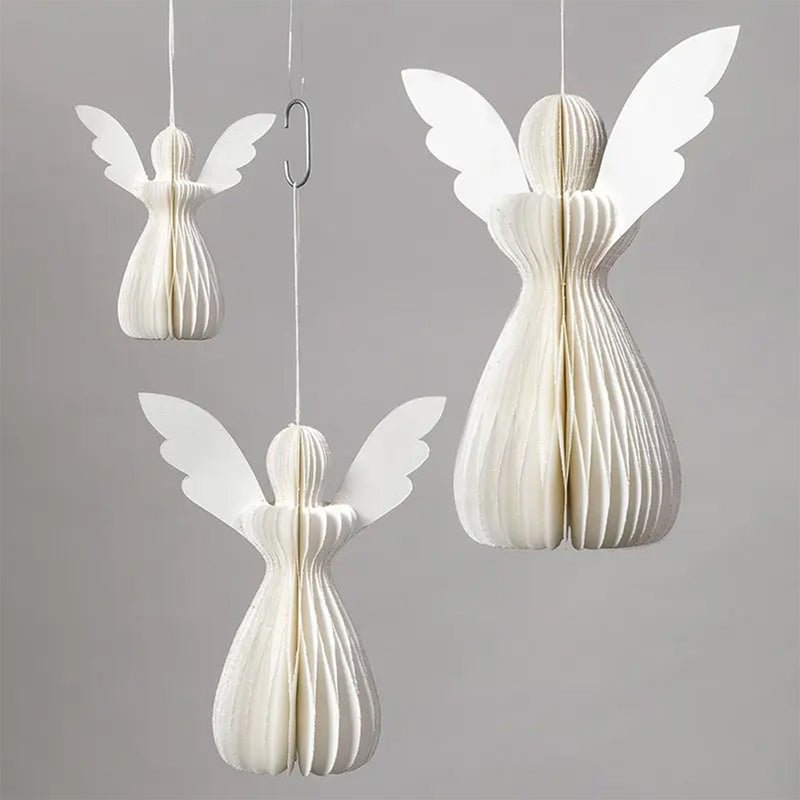 Honycomb Angel Christmas Decorations