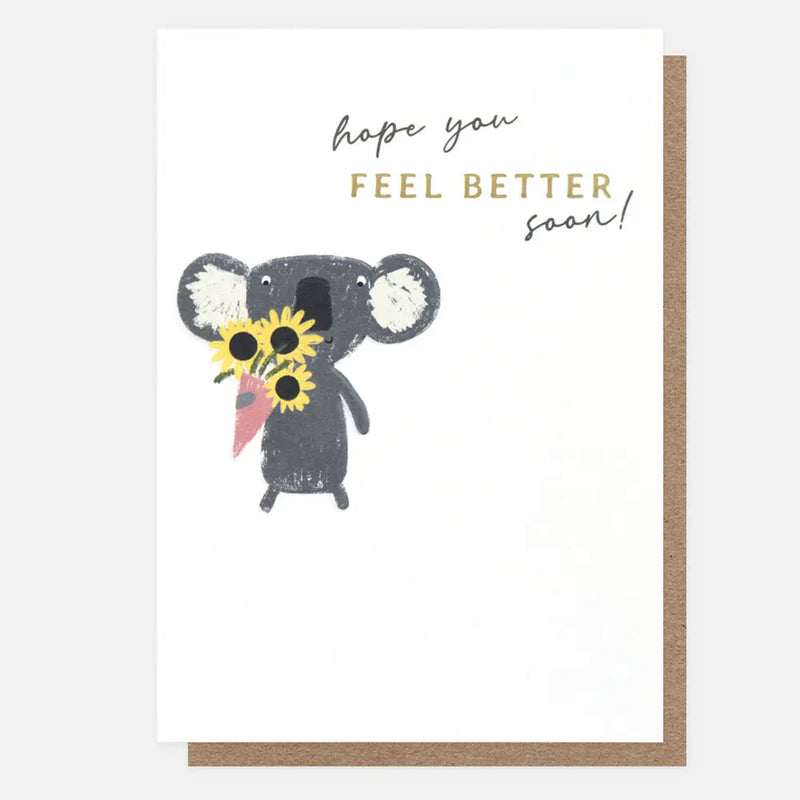Hope You Feel Better Soon Koala Card
