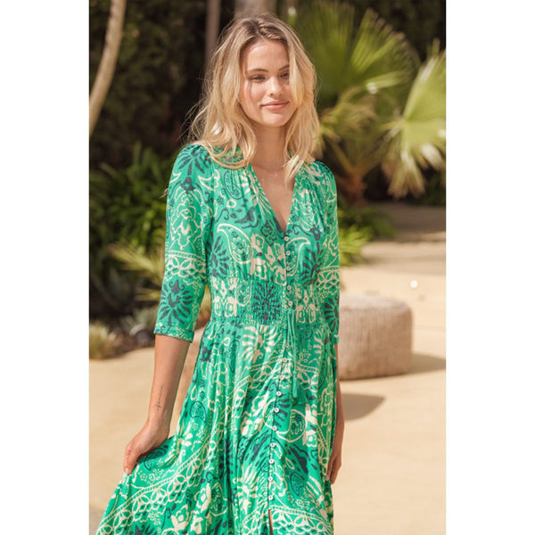 Indiana Maxi Dress - Jade Print