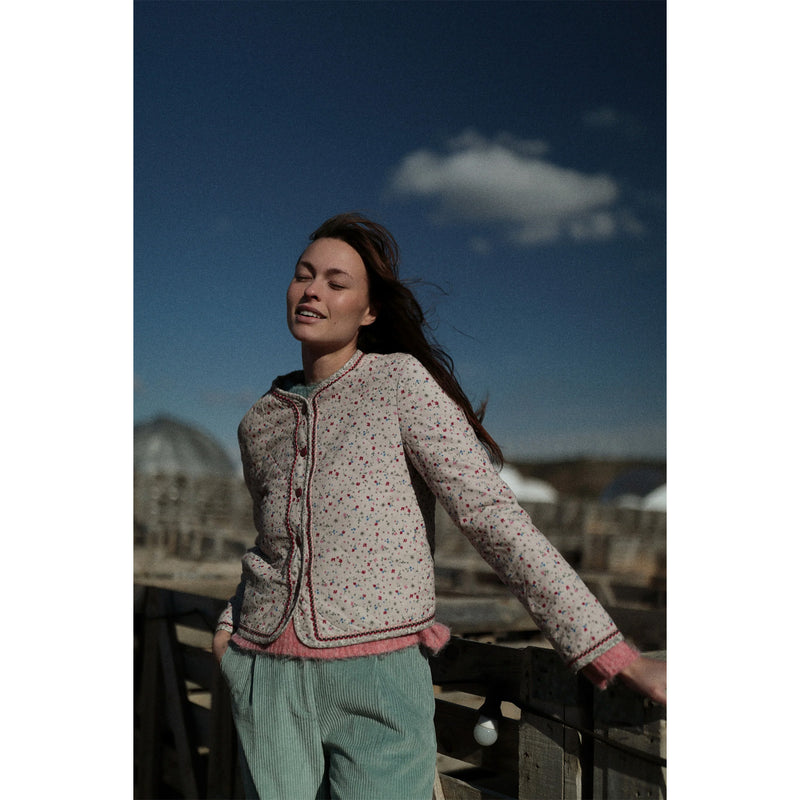 Juniper Jacket - Ecru Floral