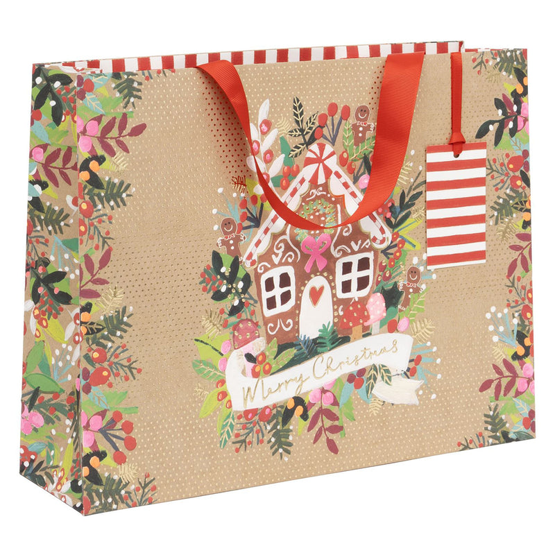 Kraft Gingerbread Gift Bags