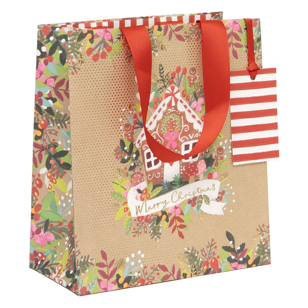 Kraft Gingerbread Gift Bags
