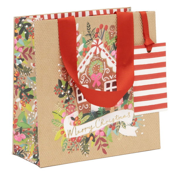 Kraft Gingerbread Gift Bags