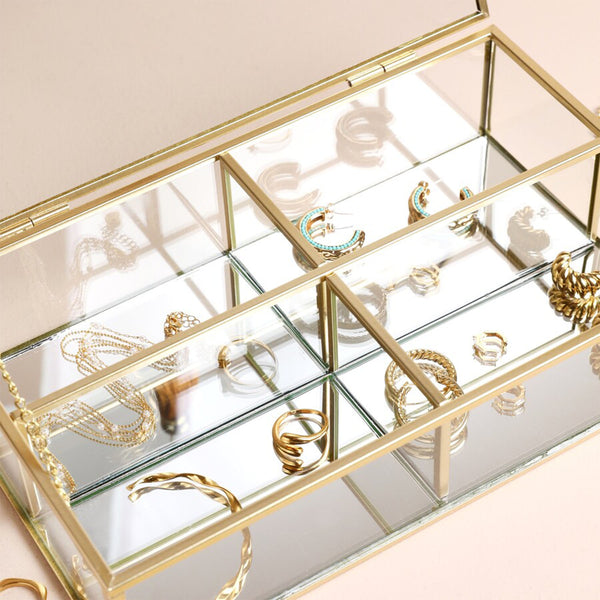 Large Glass Jewellery Box