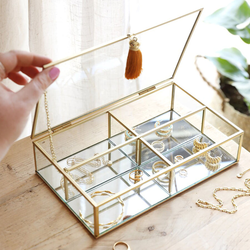 Large Glass Jewellery Box