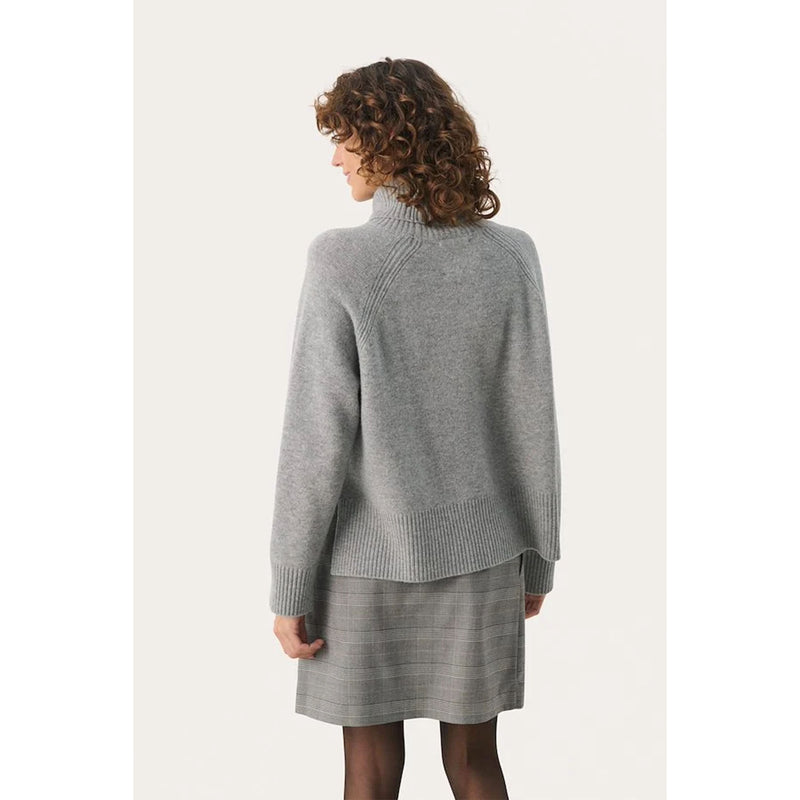 Leighton Jumper - Medium Grey Melange