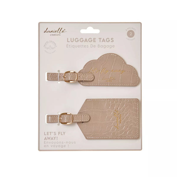 Let's Fly Away Luggage Tags Set