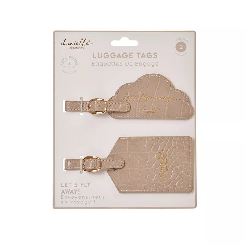 Let's Fly Away Luggage Tags Set