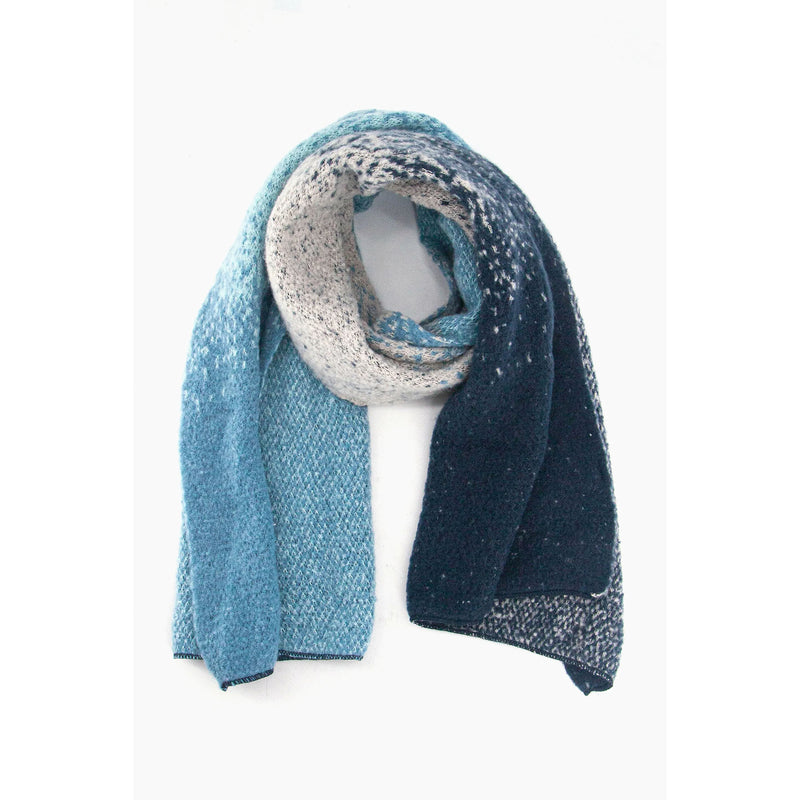 Lia Heavyweight Scarf - Blue Ombre