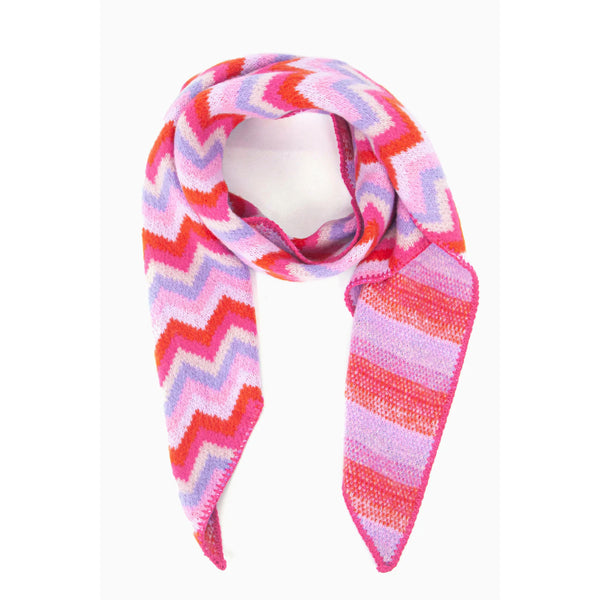 Honor Heavyweight Scarf - Lilac ZigZag