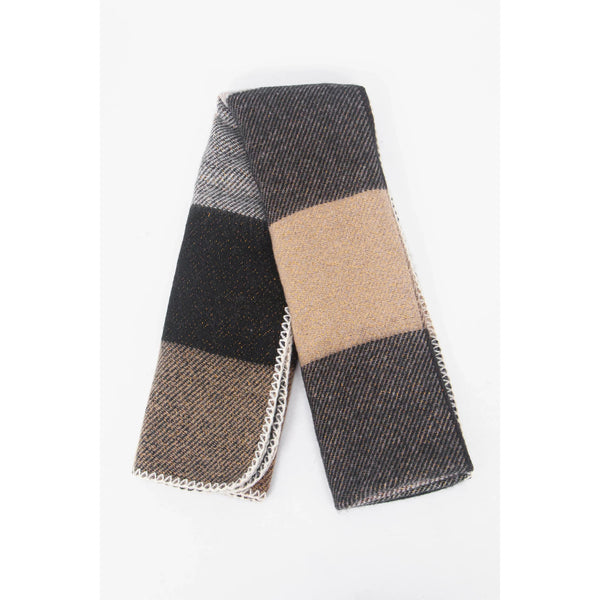 Logan Heavyweight Scarf - Black Check