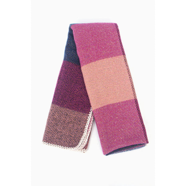 Logan Heavyweight Scarf - Fuchsia Check