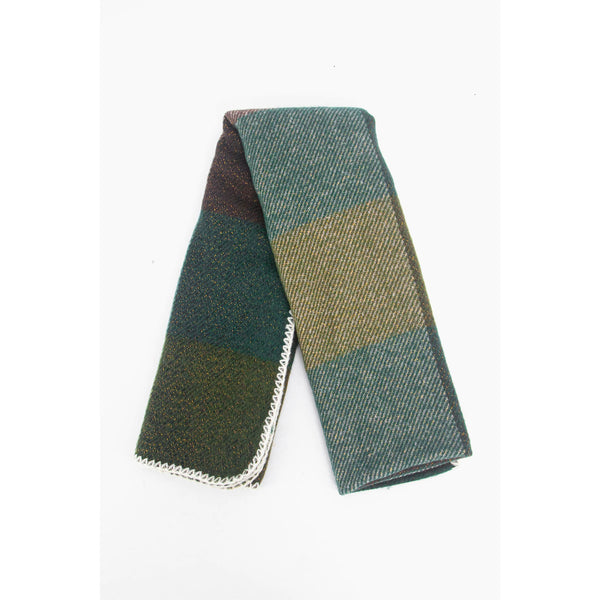 Logan Heavyweight Scarf - Green Check