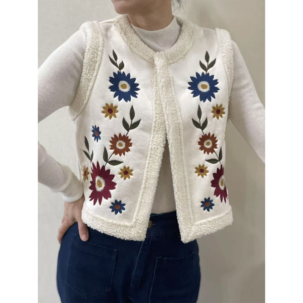 Maia Sheepskin Gilet - Ecru