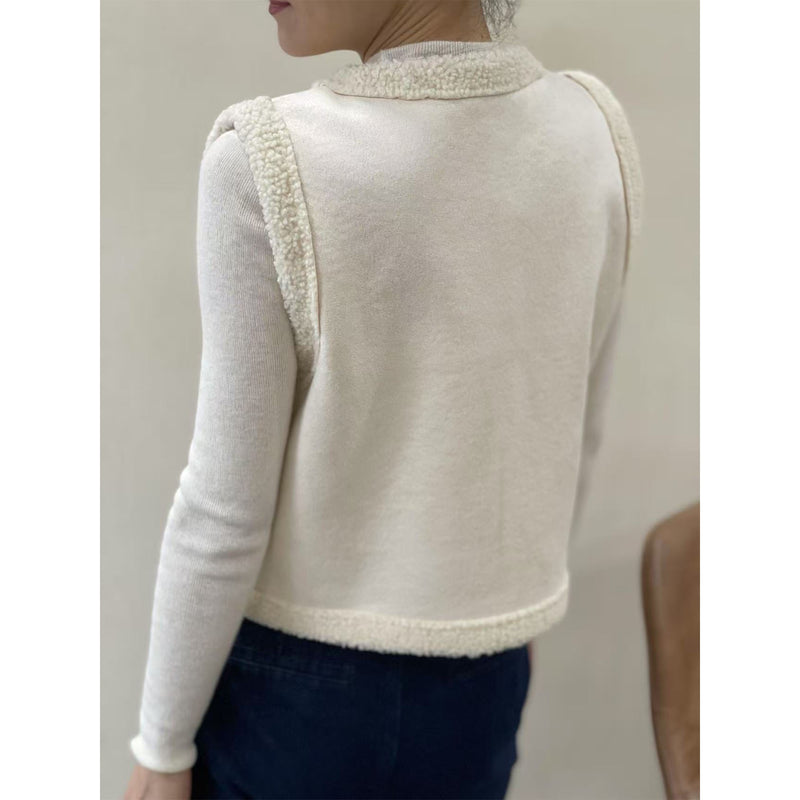 Maia Sheepskin Gilet - Ecru