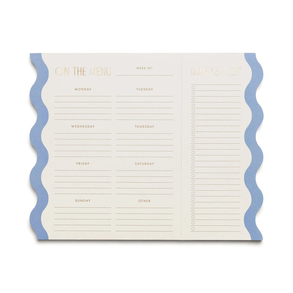 Meal Planner Notepad - Cloud & Cream