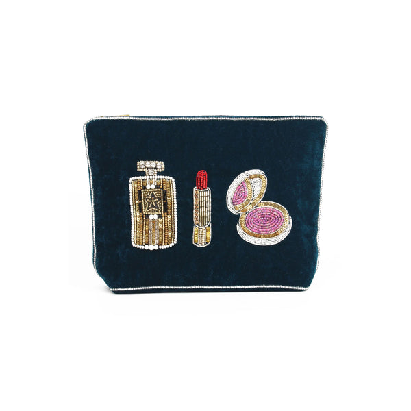 Medium Make Up Pouch - Dark Blue