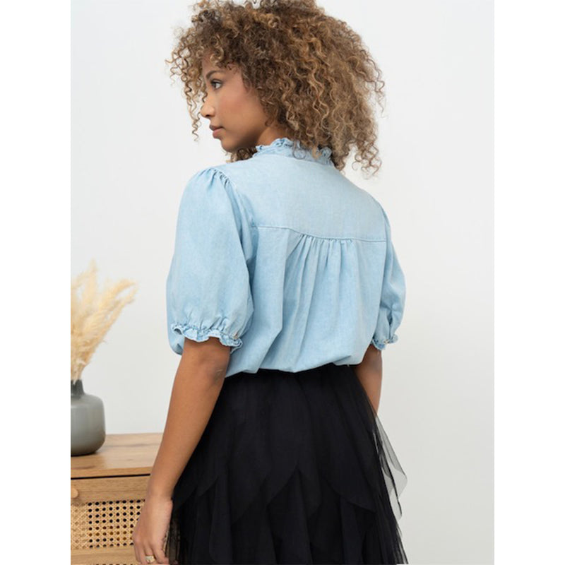 Melinda Blouse - Light Denim