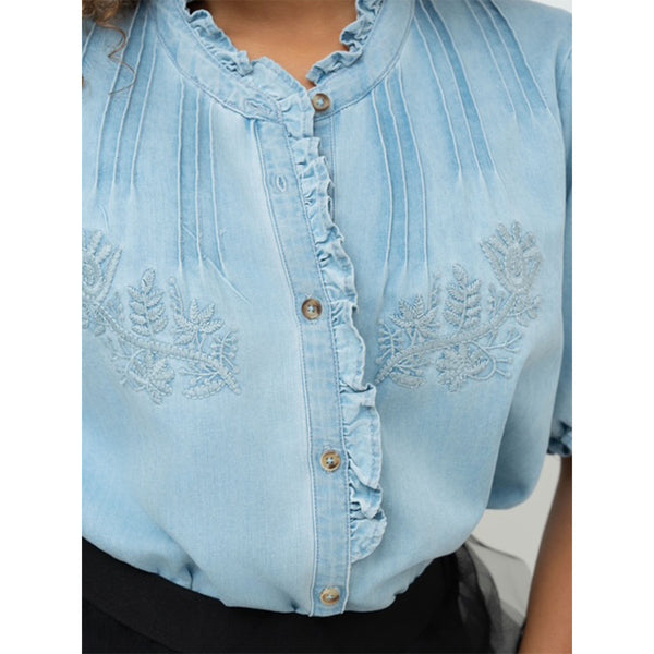 Melinda Blouse - Light Denim