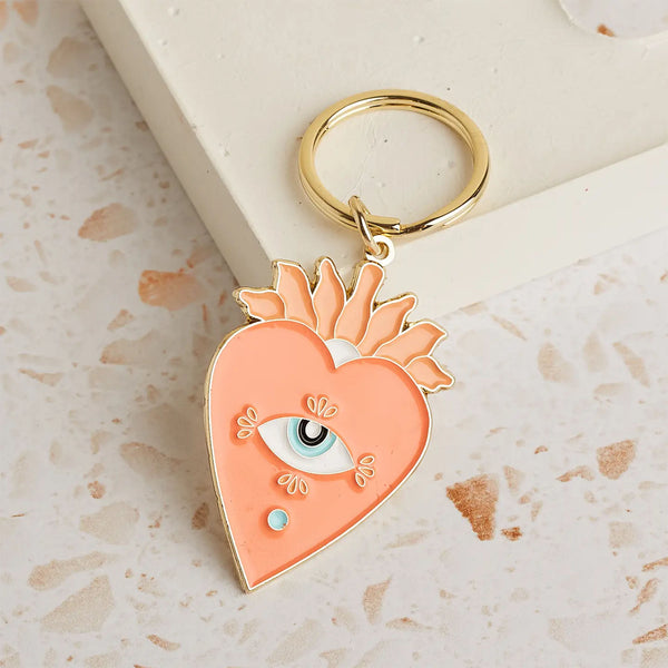 Memento Enamel Keyring - Heart
