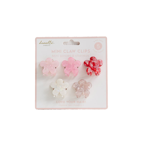 Mini Flower Hair Claws Pack
