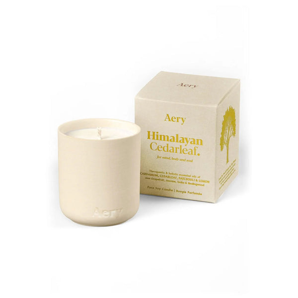 Mini Himalayan Cedarleaf Scented Fernweh Candle - Beige Clay