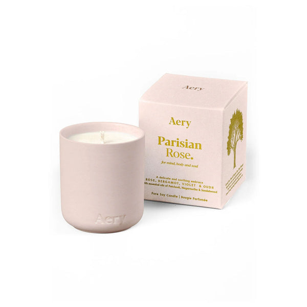 Mini Parisian Rose Scented Fernweh Candle - Pink Clay