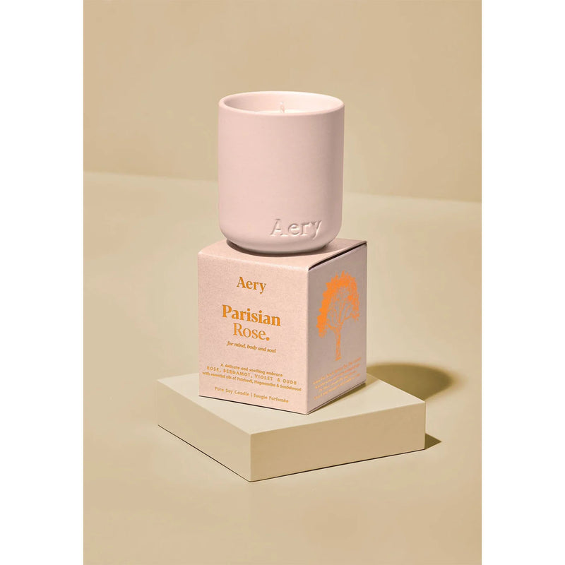 Mini Parisian Rose Scented Fernweh Candle - Pink Clay