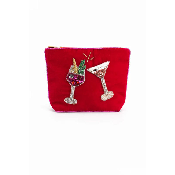 Pink Fizz & Espresso Small Pouch