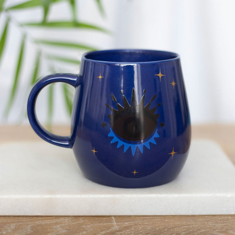 All Seeing Eye Colour Changing Mug - Navy