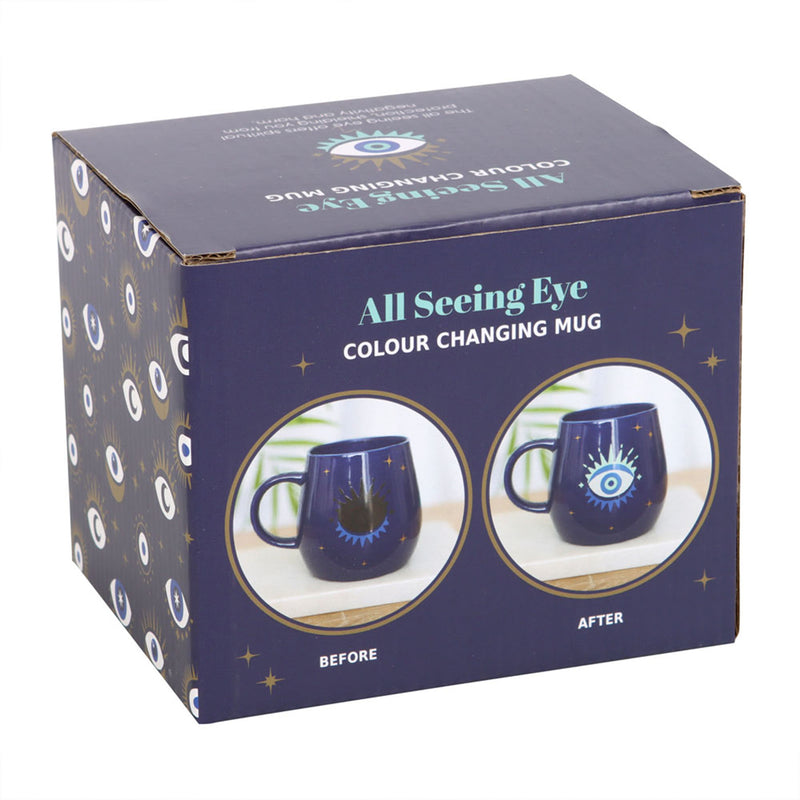 All Seeing Eye Colour Changing Mug - Navy