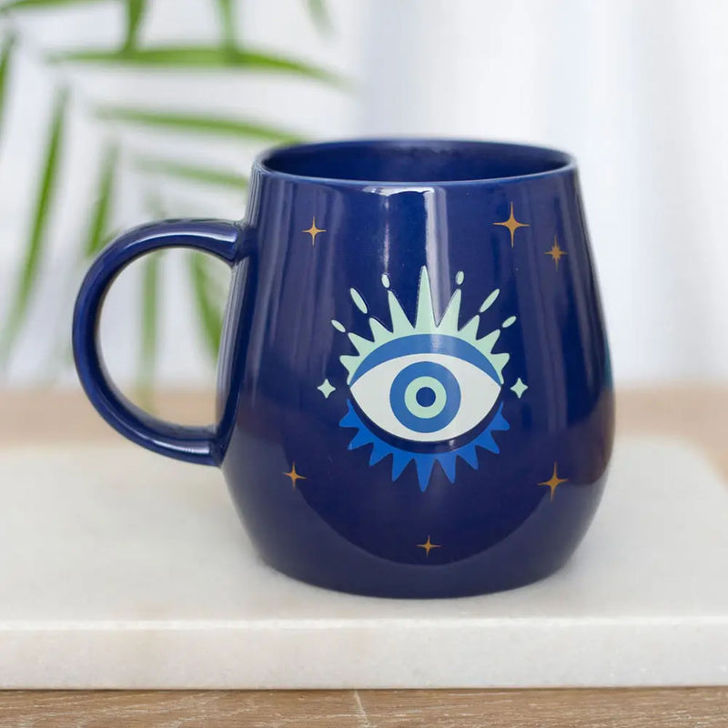 All Seeing Eye Colour Changing Mug - Navy