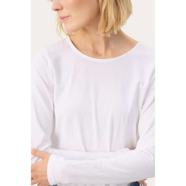 Nemajas Long Sleeve T-Shirt - Bright White