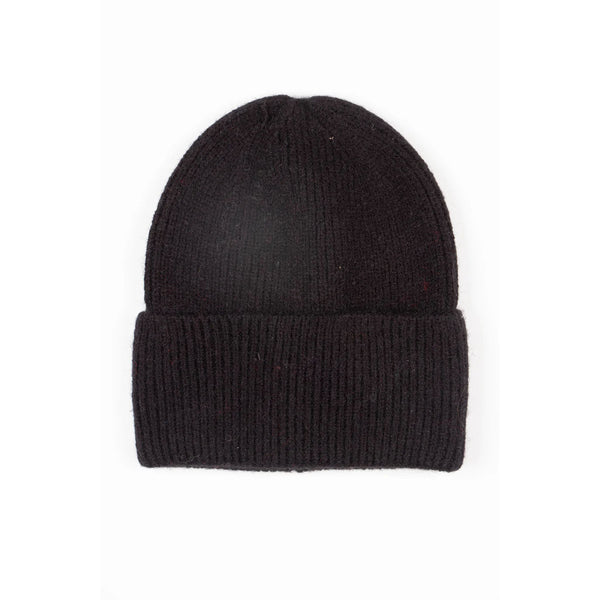 Noelle Plain Beanie - Black